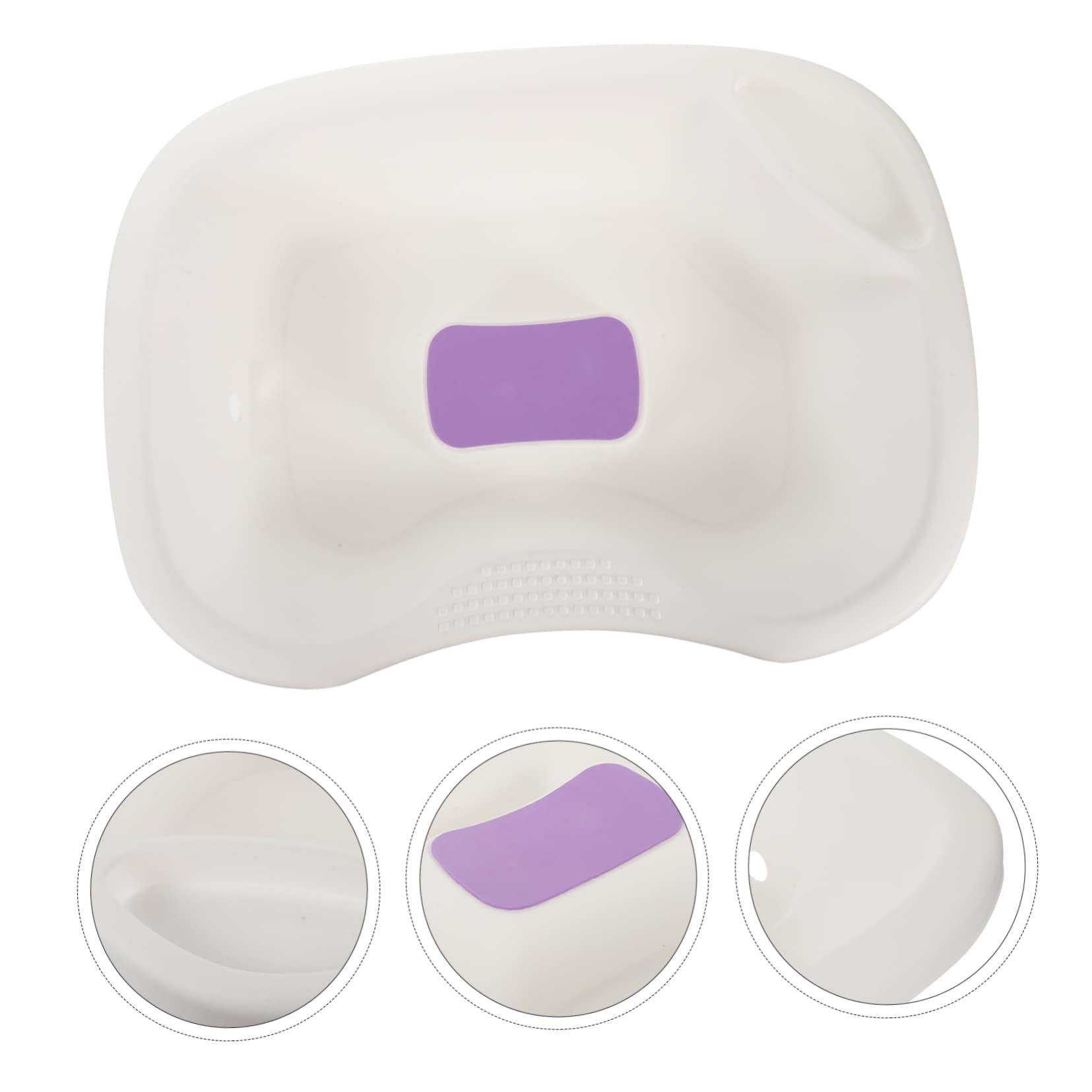 Portable Shampoo Sink for Hair Washing - Lightweight Plastic Wash Basin for Bedside, Elderly Care, Camping & Travel - White Bathtub Tray with Soap Holder (Ideal for Home, Hospital & Outdoor Use)