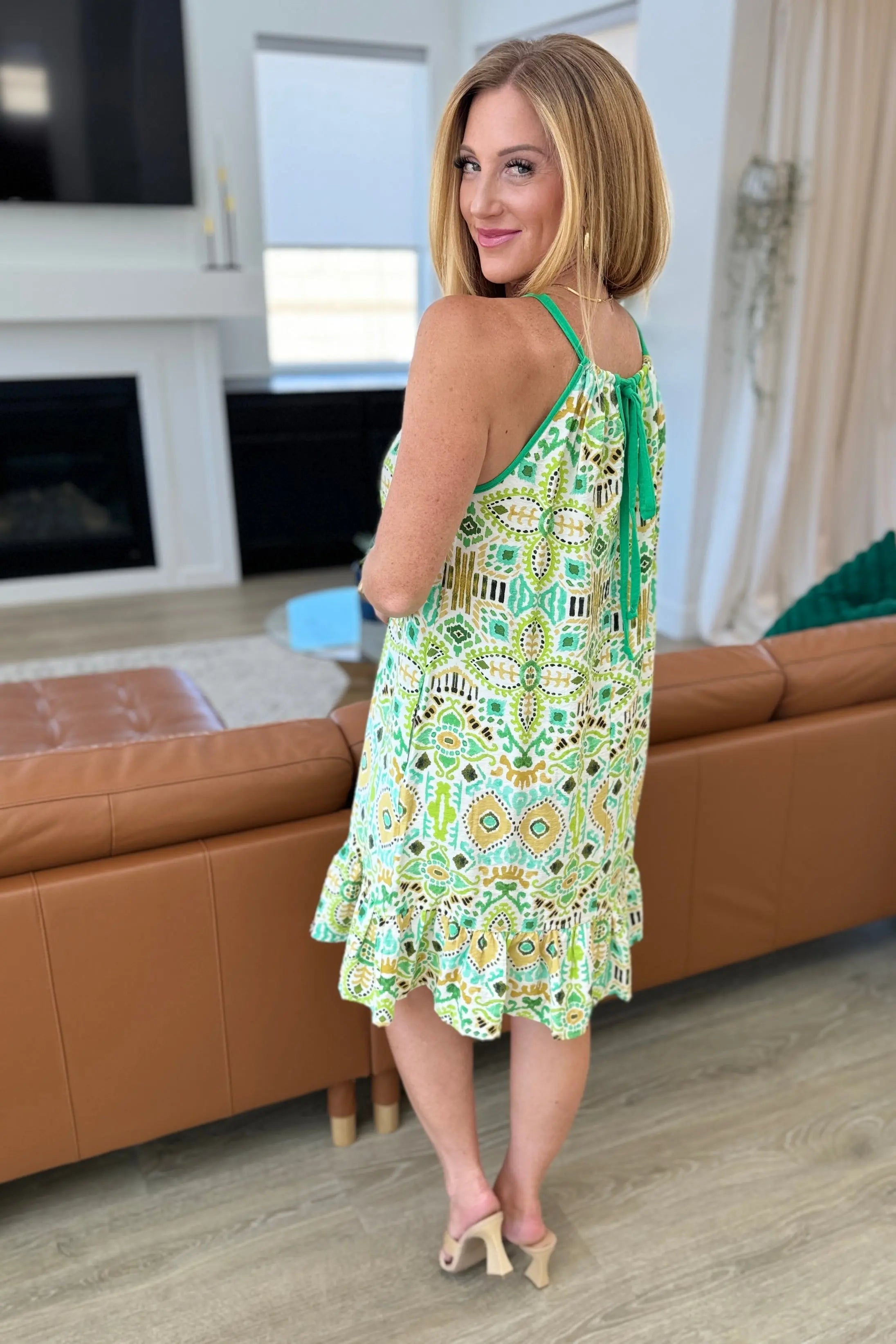 Trendy Lime Green Tank Dress for Women | Casual Summer Sleeveless Dress | Perfect for Beach Outings, Music Festivals & Date Nights