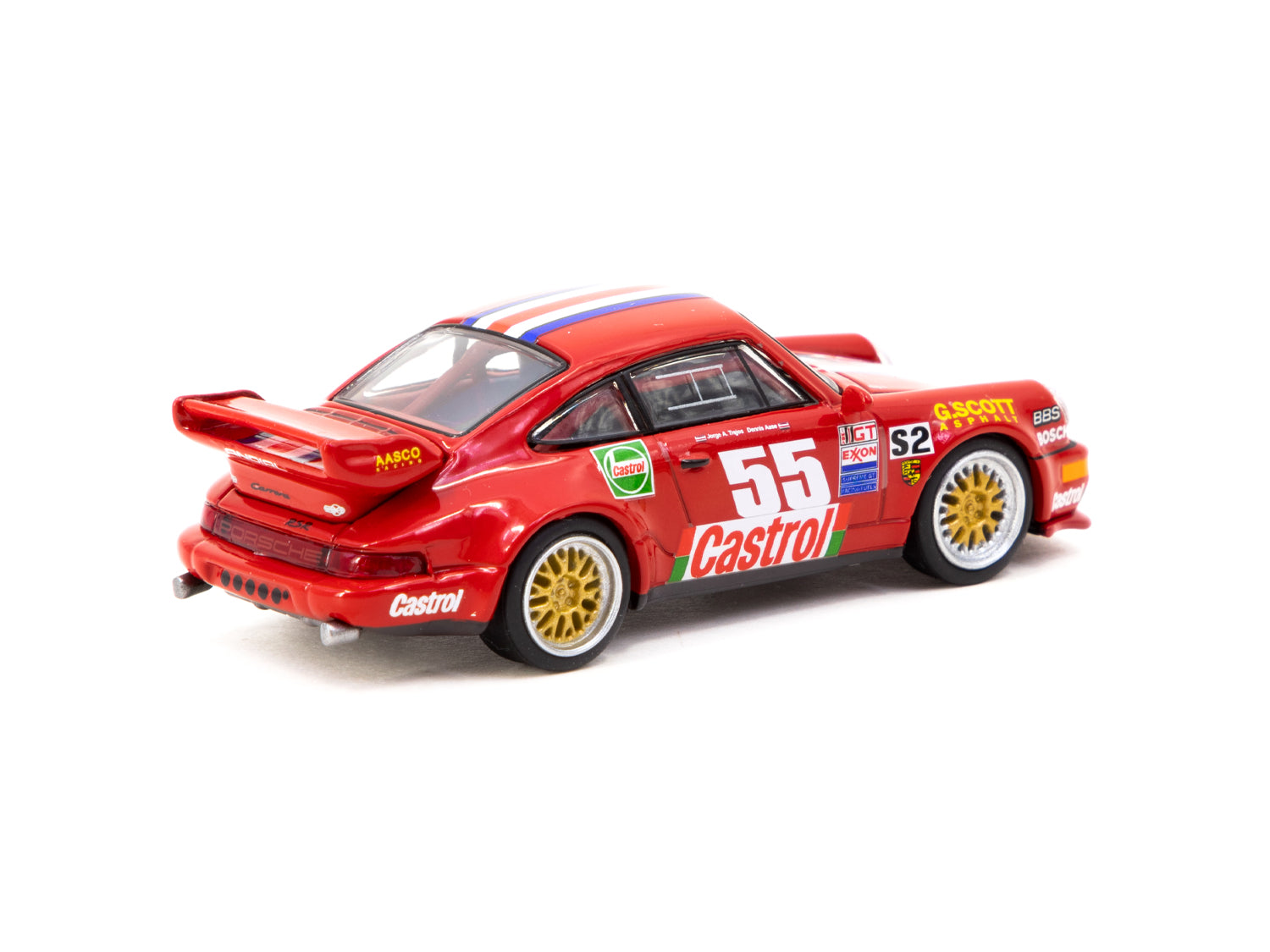 Schuco 1/64 Scale Diecast Porsche 911 RSR 3.8 Model Car - Red | Collectible Miniature Sports Car for Display, Gifts & Racing Enthusiasts