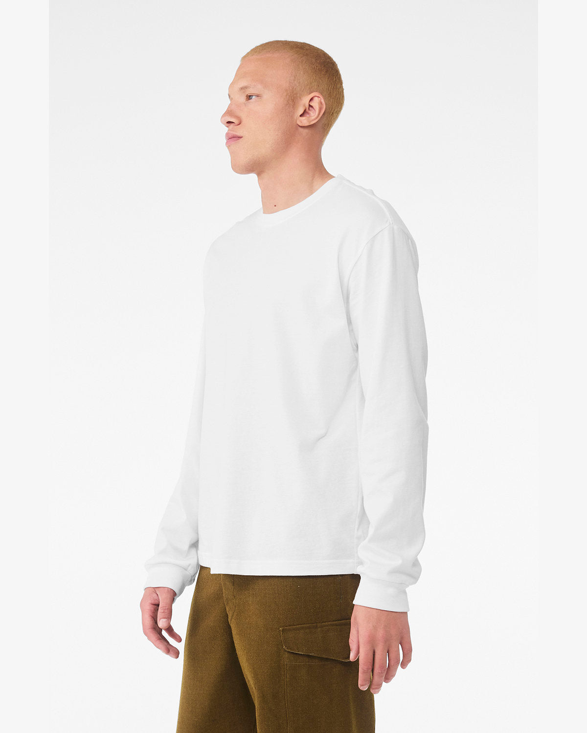 Bella + Canvas 3511 Unisex 6oz Heavyweight Long Sleeve T-Shirt - Soft Cotton Crewneck Tee for Men & Women - Perfect for Casual Wear, Layering & Cold Weather Outfits