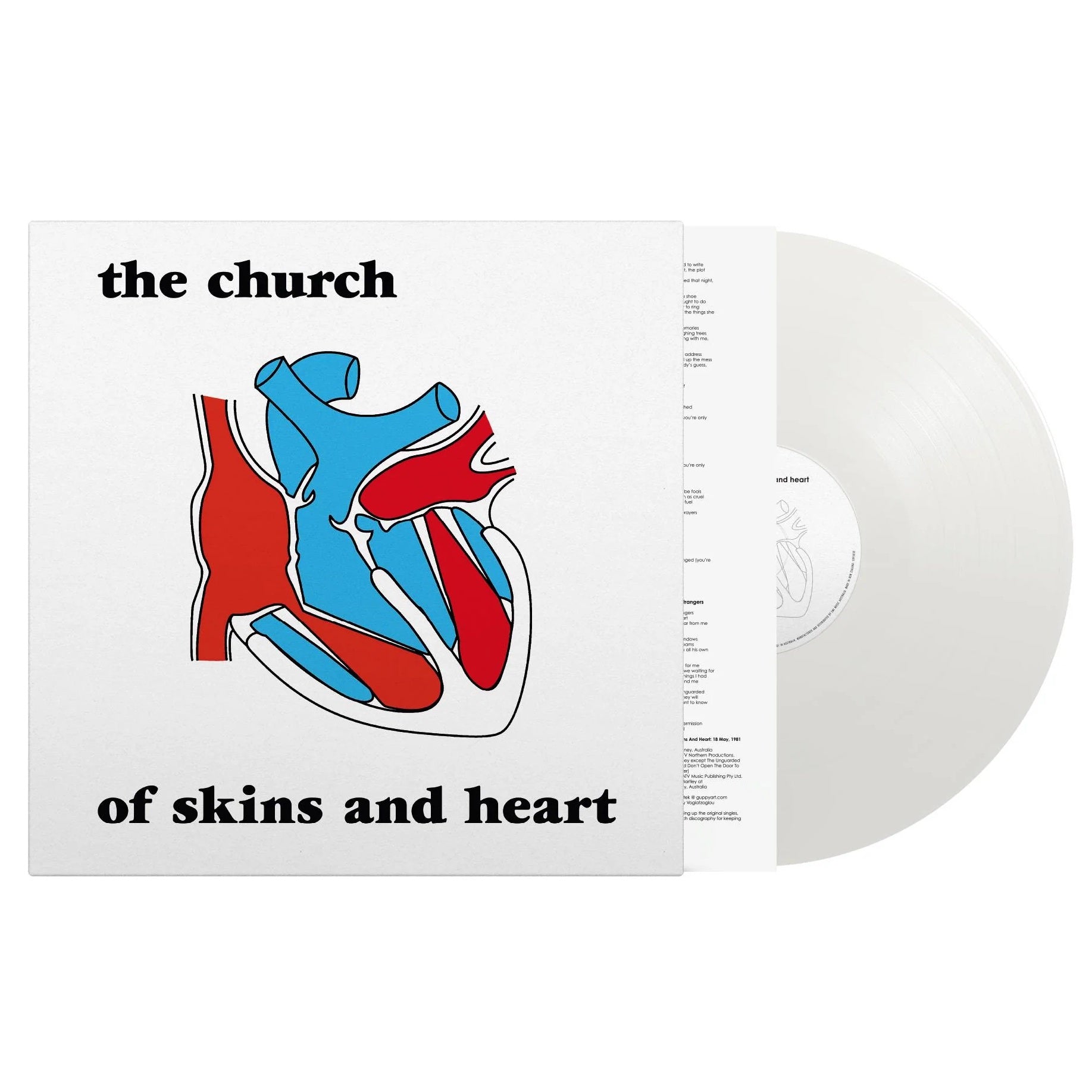 CHURCH 'Of Skins And Heart' 180g WHITE Vinyl LP Record - Limited Edition Collectible for Music Lovers & Vinyl Enthusiasts - Perfect for Home Listening & Gift Giving