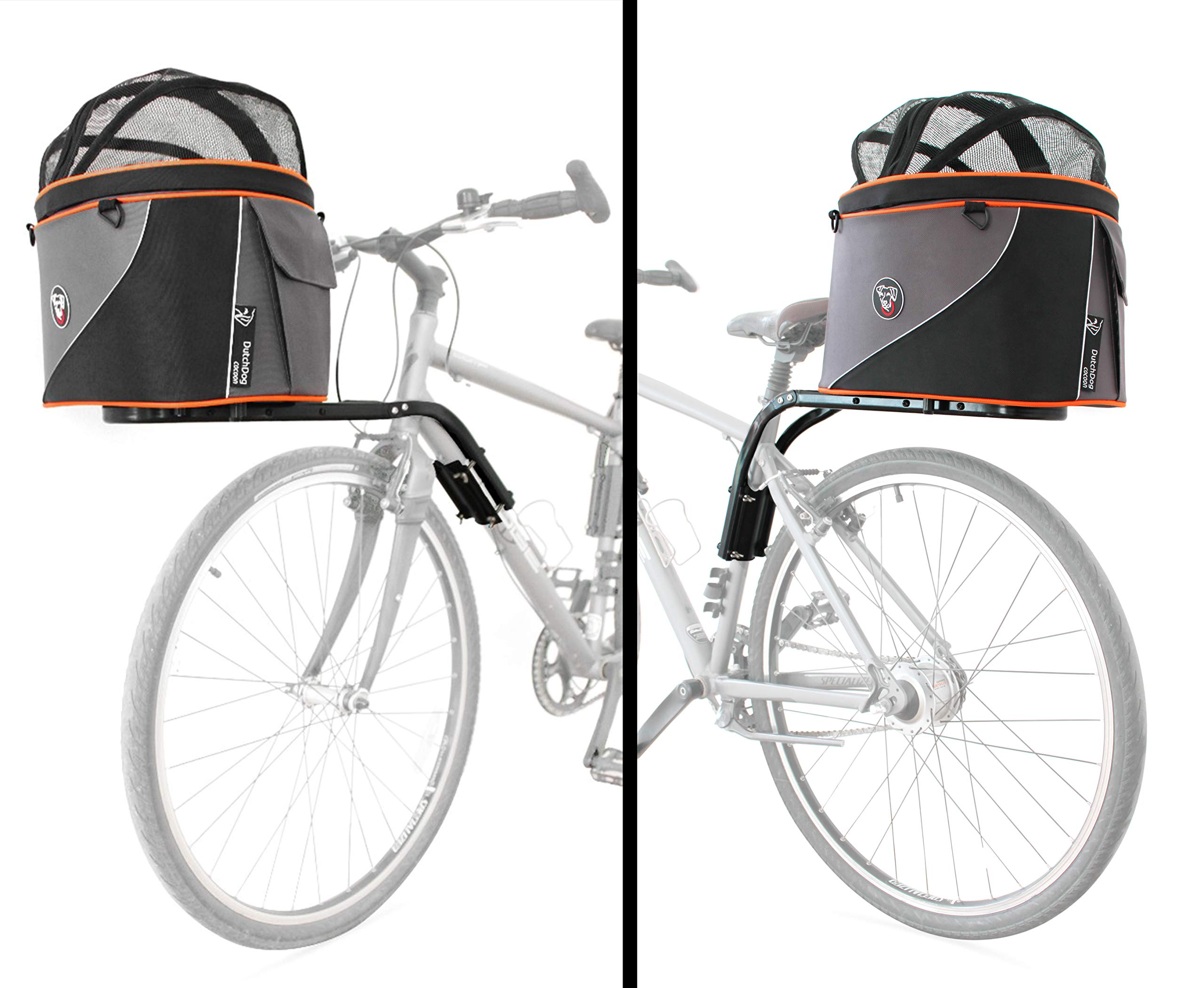 XL Cocoon Bicycle Basket for Britch Rack - Front or Rear Mount - Perfect for Commuting, Grocery Shopping & Outdoor Adventures