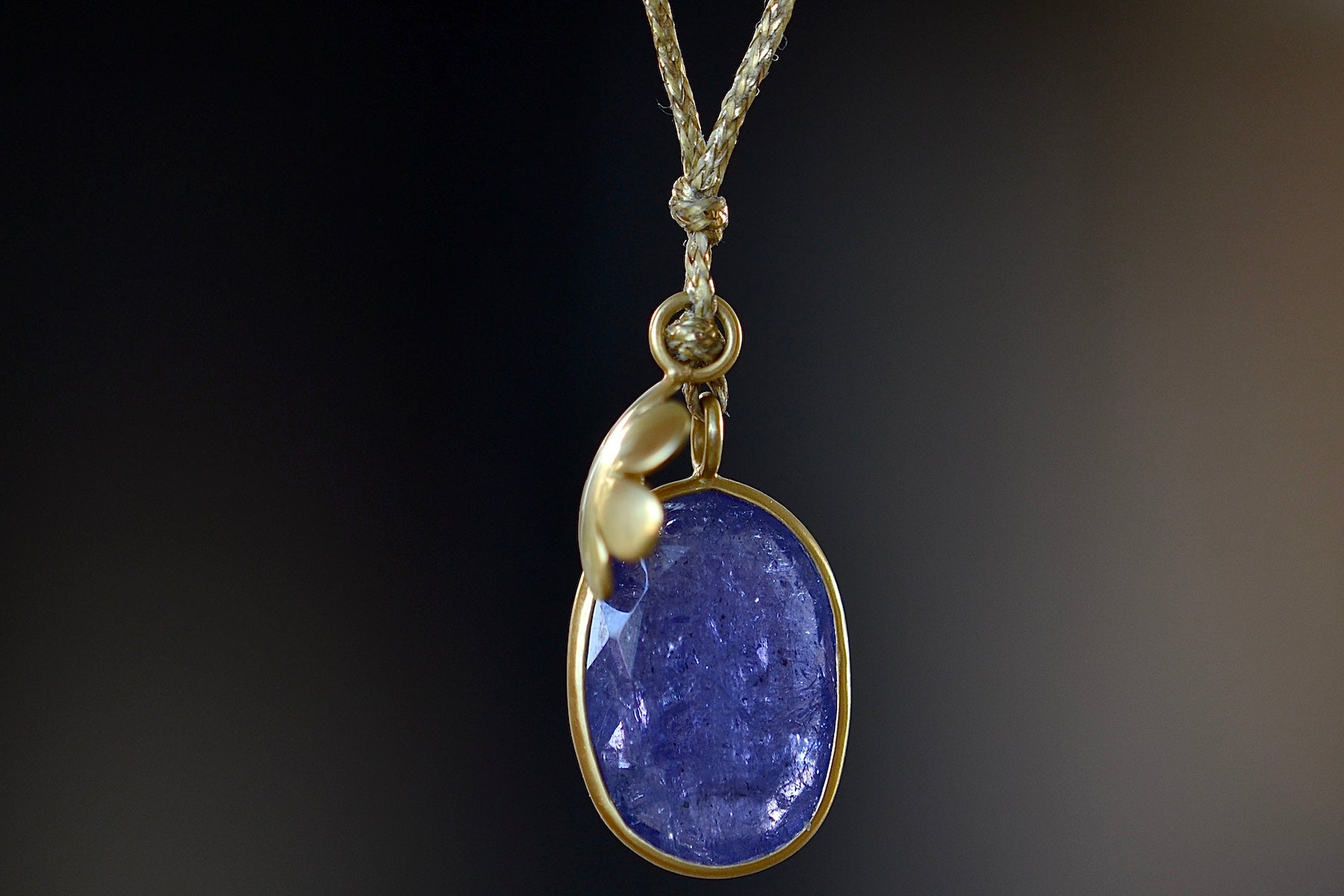 Exquisite Single Colette Tanzanite Necklace - Elegant Blue Gemstone Jewelry for Women, Perfect for Weddings, Anniversaries & Special Occasions