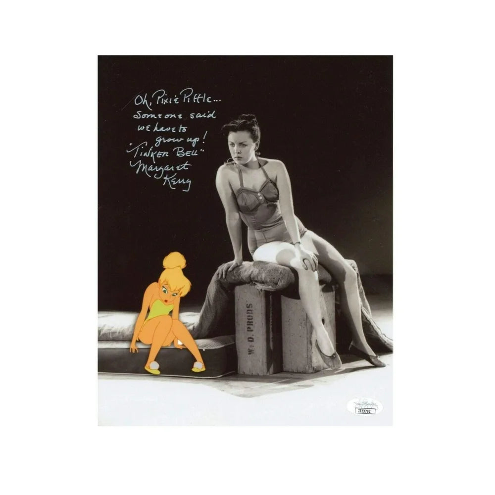 Margaret Kerry Signed Tinker Bell 8x10 Photo - Pixie Inscribed Autograph with JSA COA - Disney Collectible for Fans, Display & Home Decor