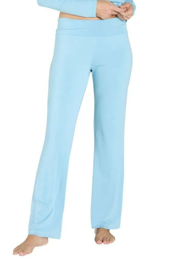Beyond the Basics Fold Down Lounge Pants - Soft & Comfortable Women's Yoga Pants for Home, Travel & Relaxation