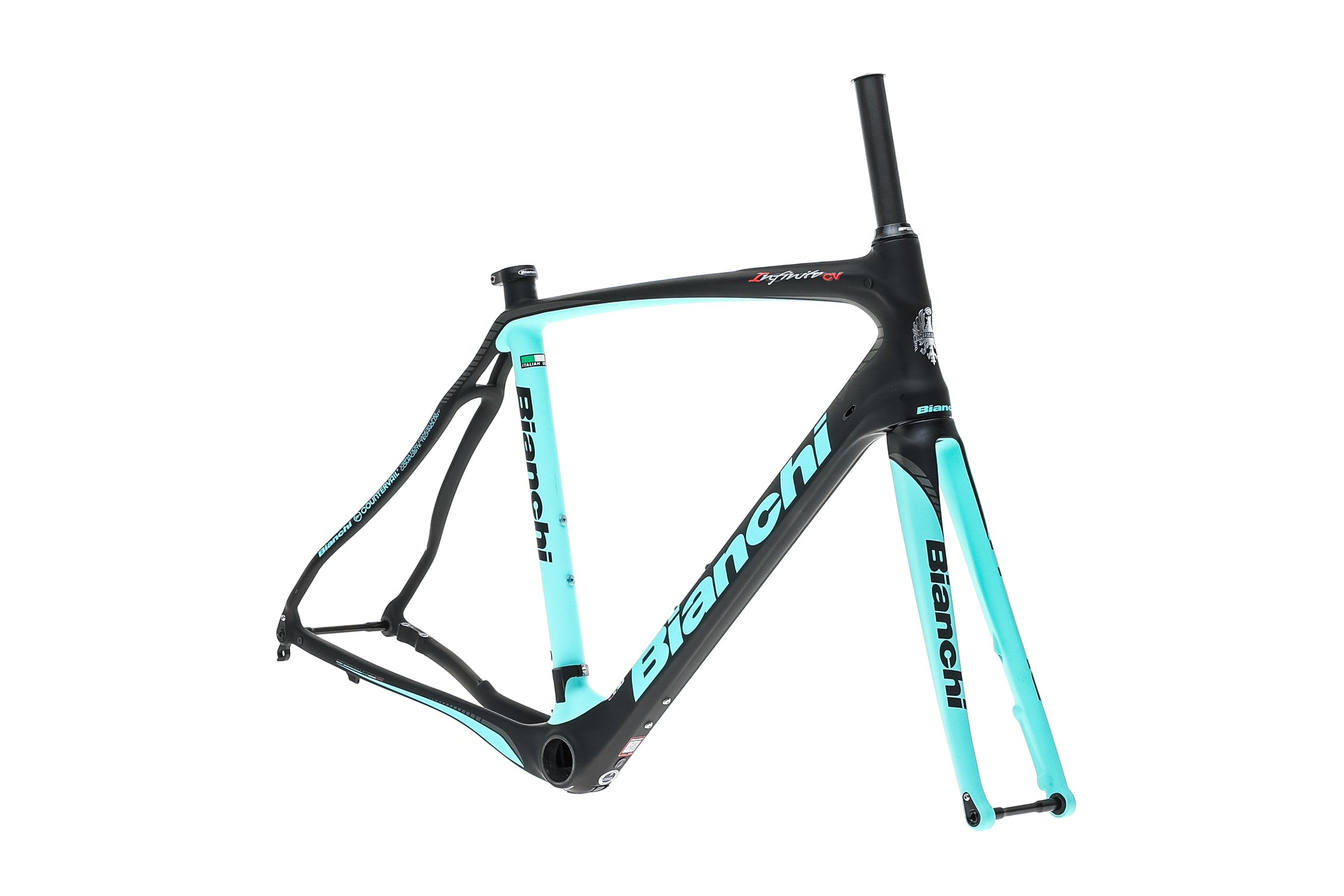 Bianchi Infinito CV Disc 55cm Road Bike Frameset 2018 - Lightweight Carbon Fiber Frame for Endurance Cycling & Racing