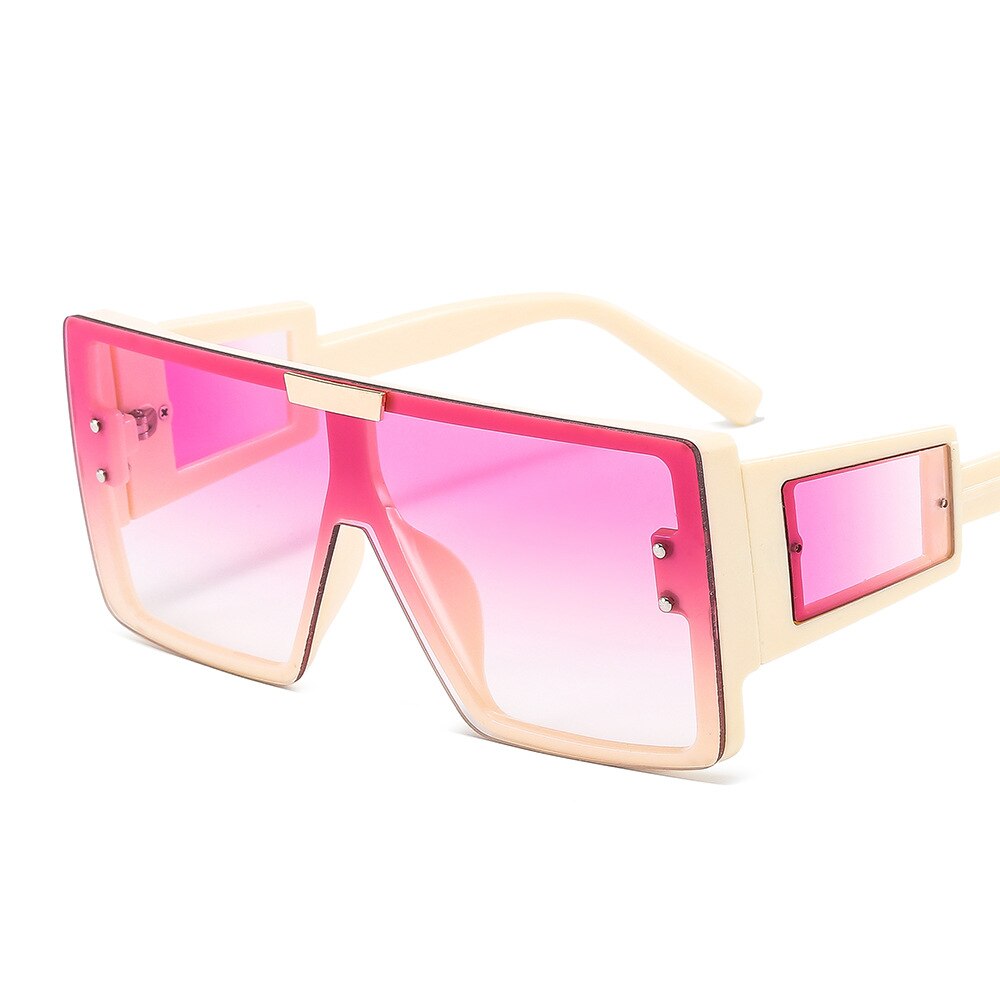 CCspace Women's Full Rim Oversized Square Resin Frame Sunglasses 46661 - UV400 Protection, Fashionable Square Sunglasses for Women, Perfect for Beach, Driving and Outdoor Activities