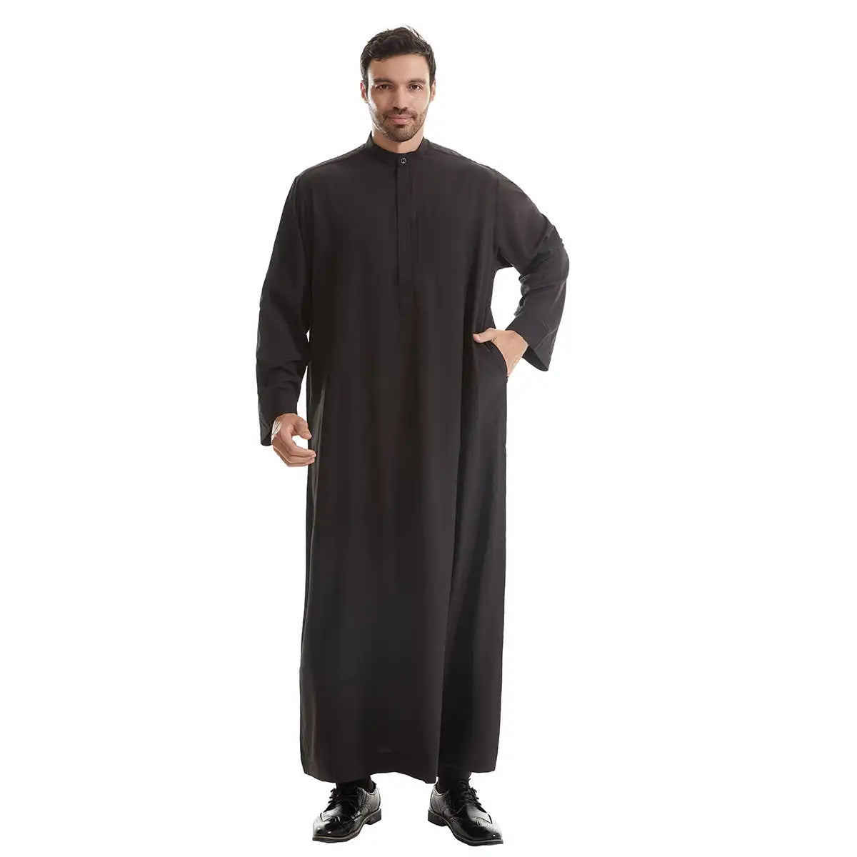 Premium Emirati Kandura Jubbas for Men - Traditional Thobe Thawb with Pocket - Perfect for Eid, Weddings & Formal Occasions