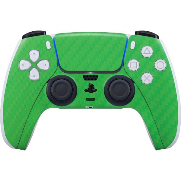 Premium Green Carbon Fiber PS5 Controller Skin - Custom Gaming Decal for Enhanced Grip & Style - Perfect for Gaming Enthusiasts & PS5 Console Protection