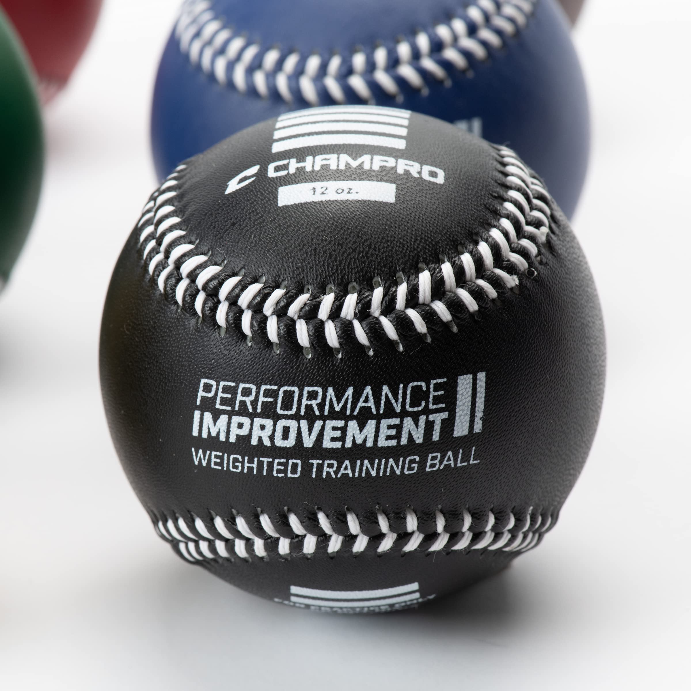 CHAMPRO Weighted Training Baseballs for Pitching & Hitting Practice - Set of 6 | Perfect for Baseball Drills, Strength Training & Youth Development