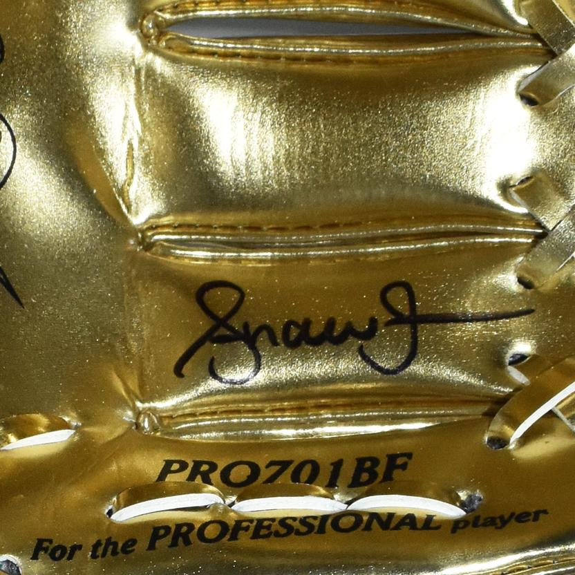 Andruw Jones Autographed Rawlings Mini Gold Glove Award - PSA Certified Baseball Memorabilia for Collectors & Fans - Perfect for Display in Home, Office, or Sports Room