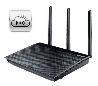 ASUS RT-AC66U Dual-Band Wireless Router - 4 Gigabit Ports, High-Speed WiFi for Gaming & Streaming (Renewed) - Perfect for Home Office & Smart Devices Connectivity
