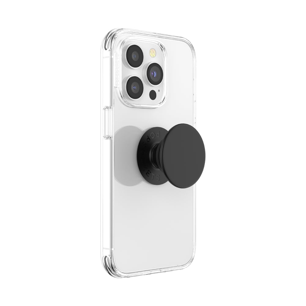Best PopSockets Phone Grip with Expanding Kickstand - Black | Secure Phone Holder for iPhone, Samsung & Smartphones | Perfect for Selfies, Video Calls & Hands-Free Viewing