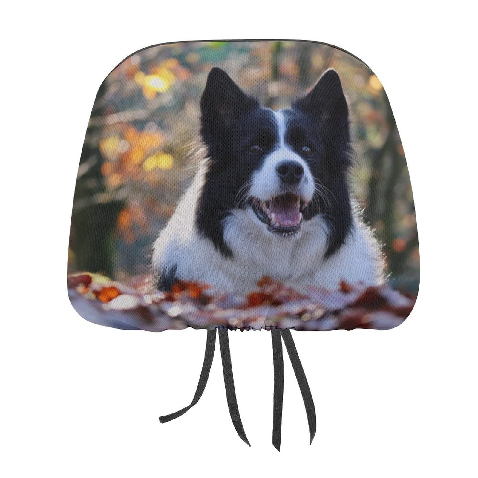 2 Pcs Custom Car Headrest Covers with Personalized Embroidery - Add Your Photo, Text or Design - Universal Fit for Most Vehicles - Perfect for Gifts, Travel Comfort & Interior Protection