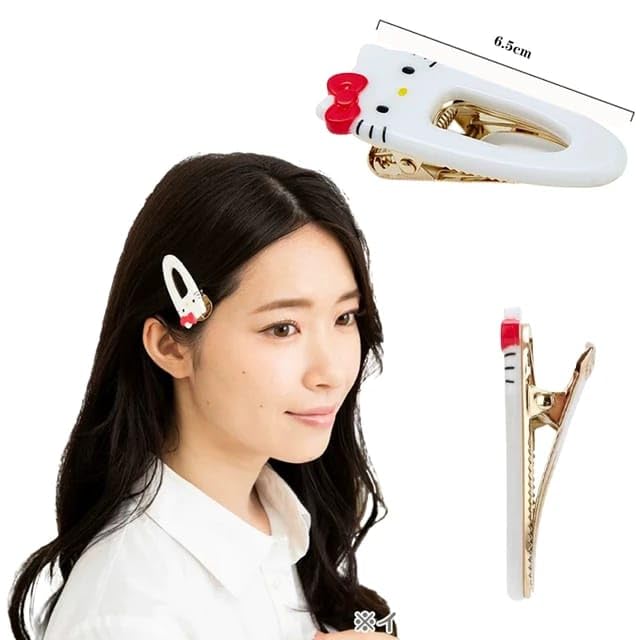 6Pcs Cute Sanrio Hair Clips Set - Hello Kitty, Cinnamoroll & Kuromi Hairpins for Women & Girls | Adorable Hair Accessories for Bangs, Ponytails & Gifts | Perfect for School, Parties & Everyday Style