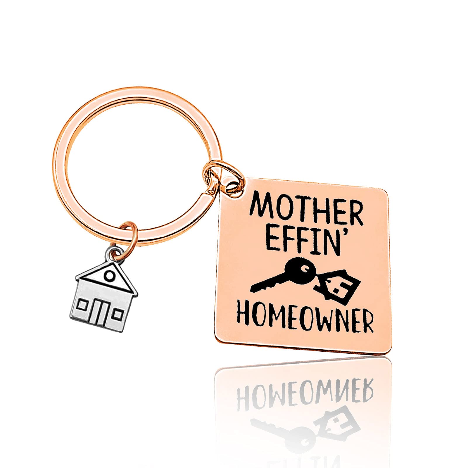 Vadaka Funny Housewarming Gifts for New Homeowners - First Home Keychain Jewelry, Realtor Closing Gifts & Moving-In Key Chain (Perfect for Housewarming Parties, New Home Celebrations & Realtor Appreciation Gifts)