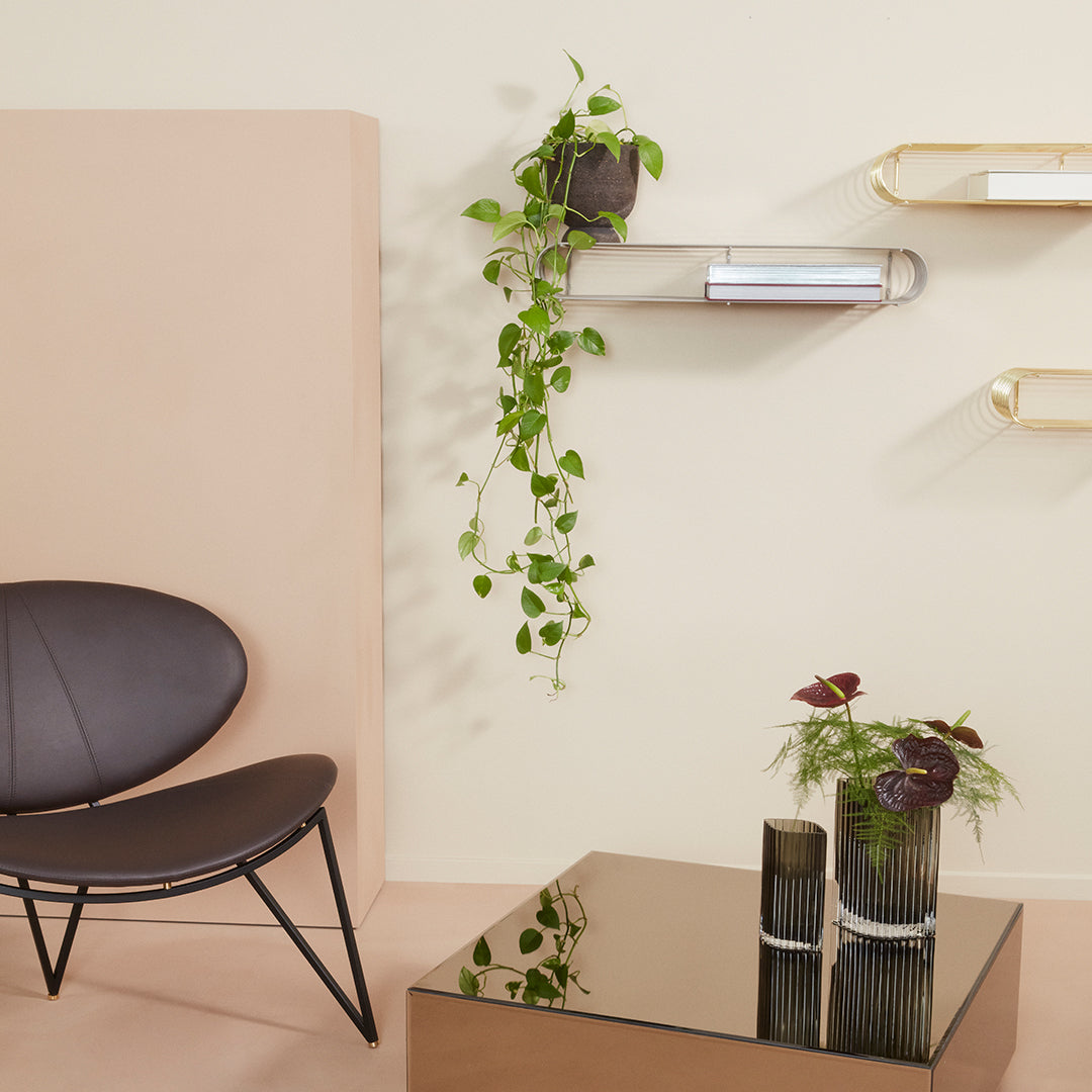 Curved Wall Shelf - Modern Floating Shelves for Home Decor, Bathroom & Kitchen Storage | Perfect for Displaying Books, Plants & Decorative Items