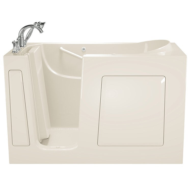 30W x 60L 3060 Series Gelcoat Walk-In Whirlpool Bathtub with Left Hand Drain & Faucet - Perfect for Spa-Like Relaxation at Home