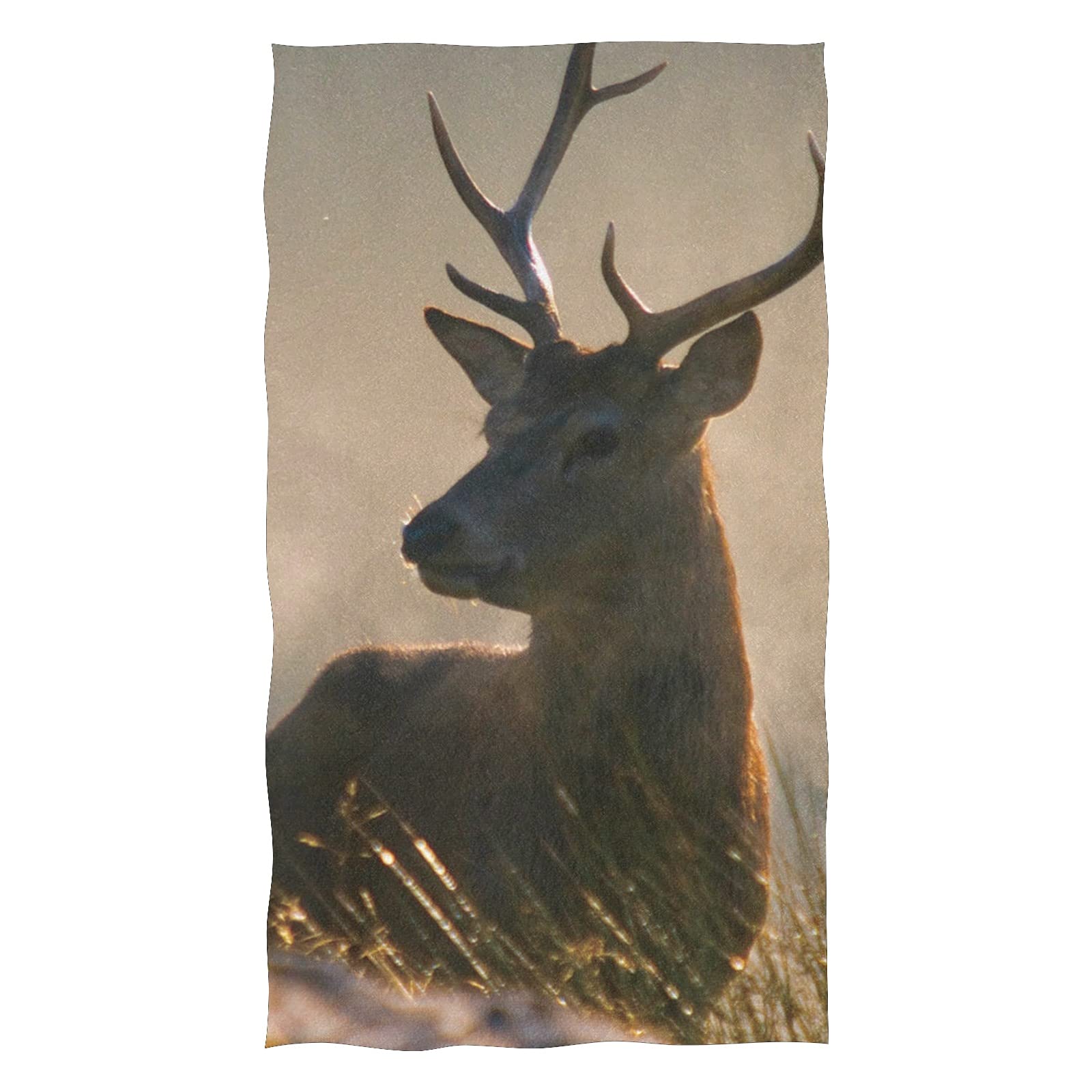 Premium Absorbent Reindeer Hand Towels - Soft Bath & Kitchen Towels for Sports, Gym, Spa & Beach (16x28 Inches) - Perfect Holiday Gift & Home Decor Accessory
