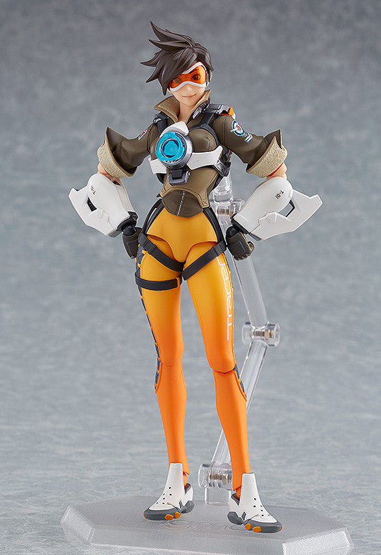 Figma #352 Tracer (Lena Oxton) Overwatch Action Figure - Collectible Gaming Character Model for Display & Cosplay