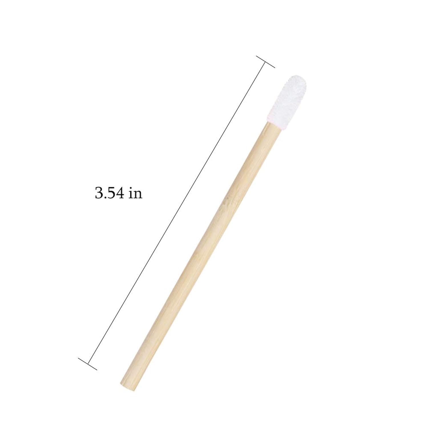 BANIRA Disposable Wooden Lip Brushes - 50 Pack for Lip Filler, Lipstick & Lip Gloss Application - White Salon & Home Use - Perfect for Makeup Artists, Beauty Salons and Personal Lip Care