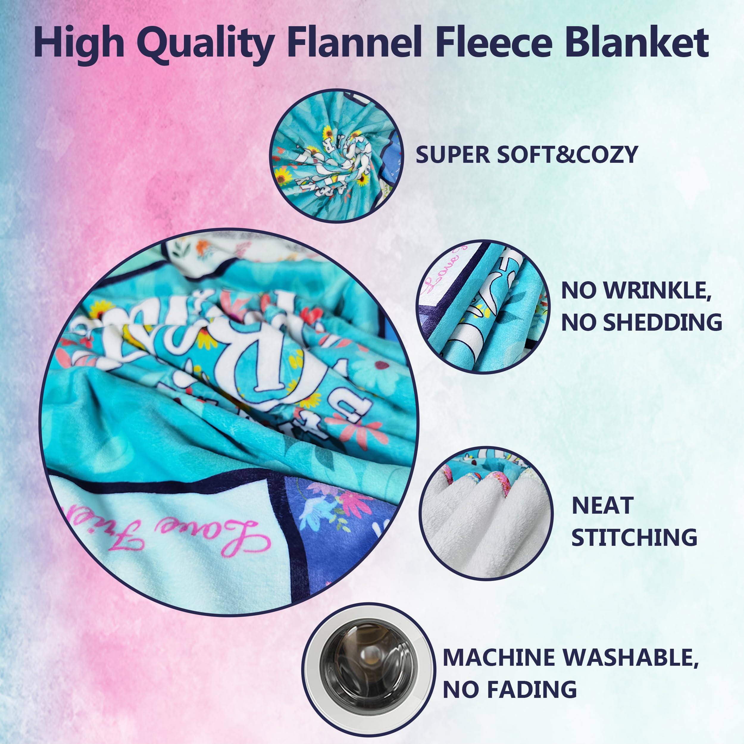 Best Friend Blanket Gift for Women - BFF Birthday & Mothers Day Present - Cozy 60