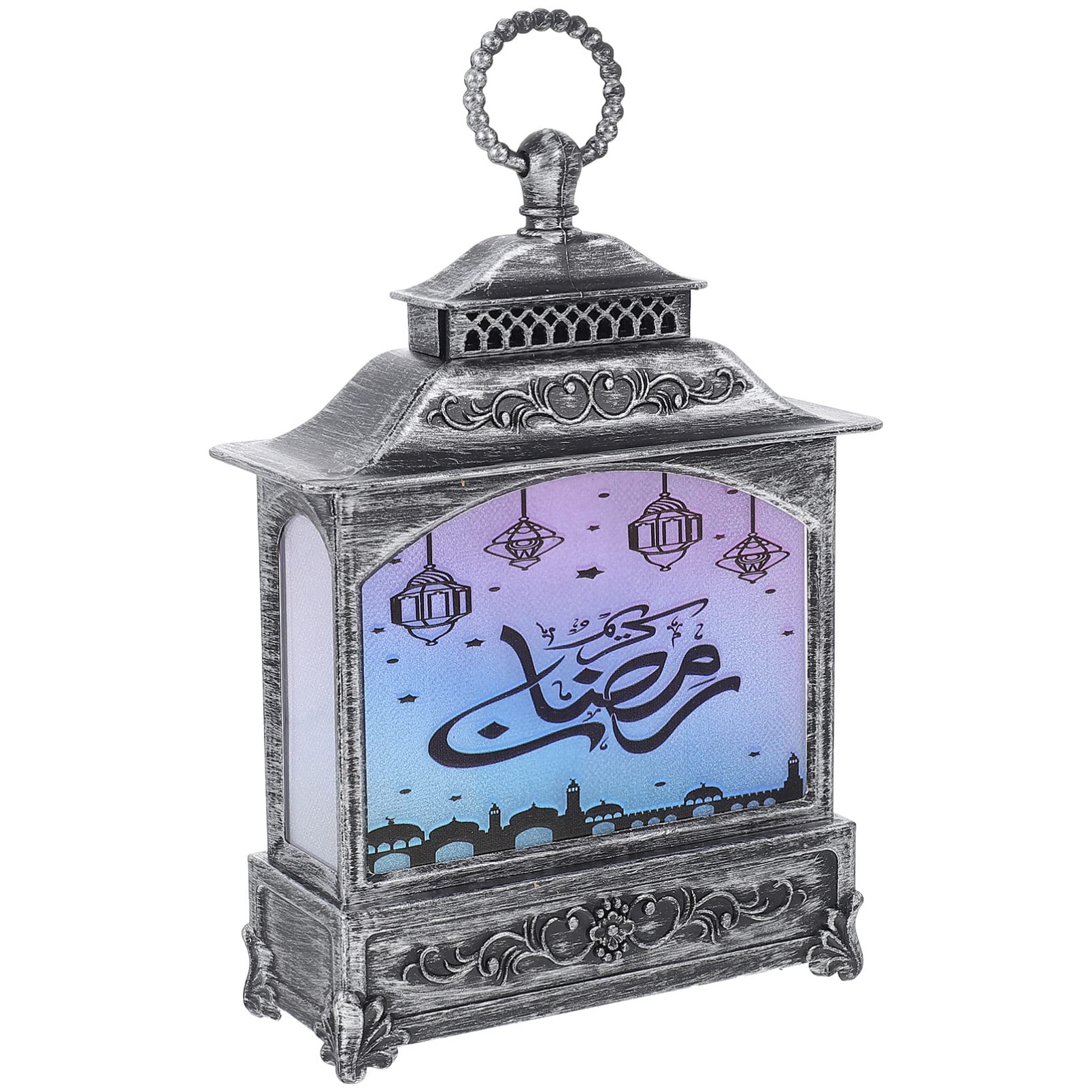 **Ramadan LED Lantern Light - Vintage Eid Mubarak Decor, Islamic Festival Table Lamp for Home, Bedside & Party Decorations**    *(Perfect for Ramadan, Eid Celebrations, Home Decor, Gift Giving & Festive Lighting)*