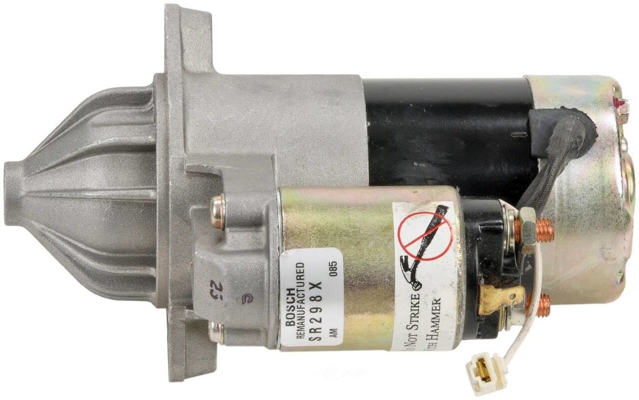 Bosch Reman SR298X High-Performance Starter Motor - Reliable Engine Starting for Cars, Trucks & SUVs - Perfect for Cold Weather & Daily Commuting
