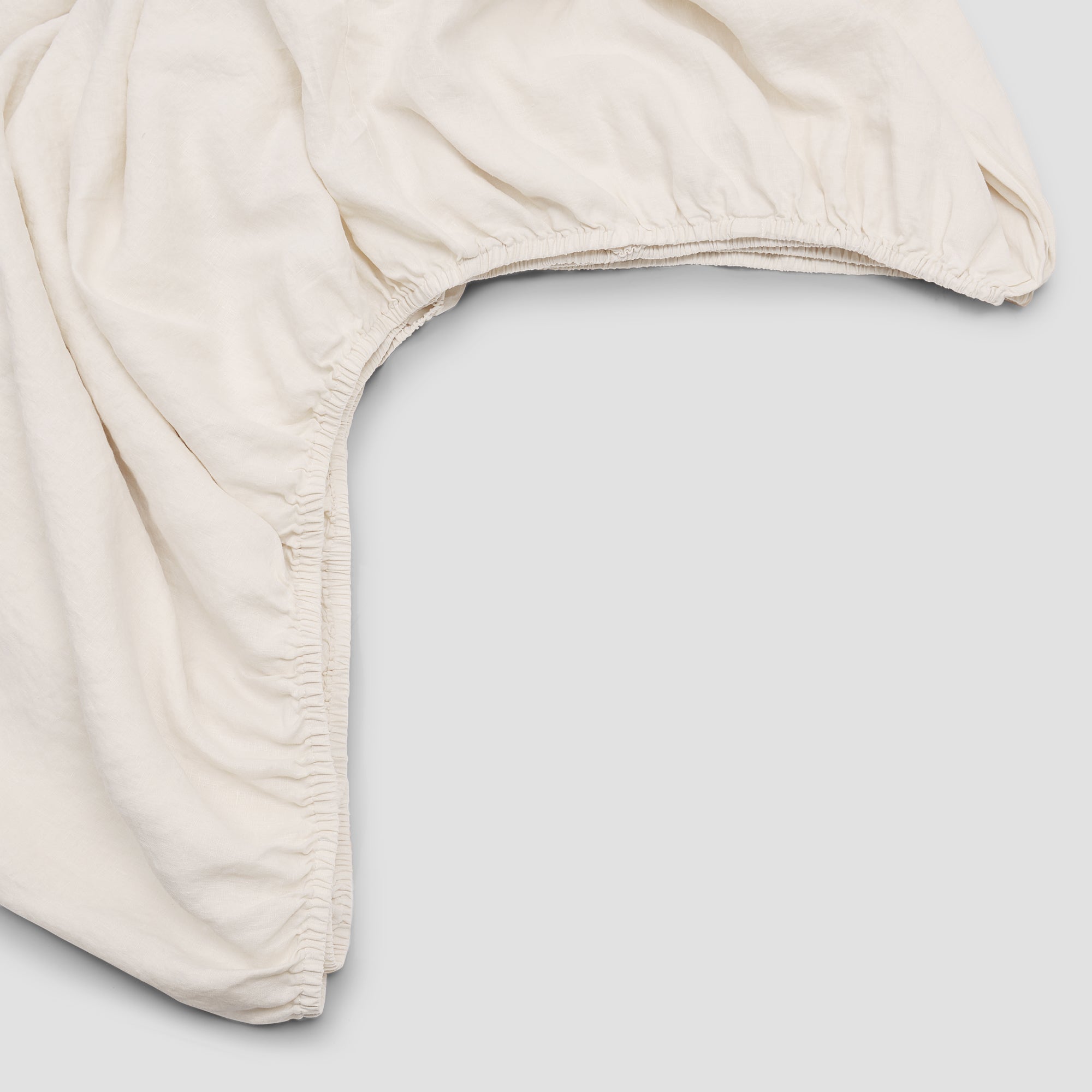 100% Pure Linen Fitted Sheet - Queen Size, Breathable & Hypoallergenic Bedding for Hot Sleepers - Perfect for Summer Nights & Allergy Relief