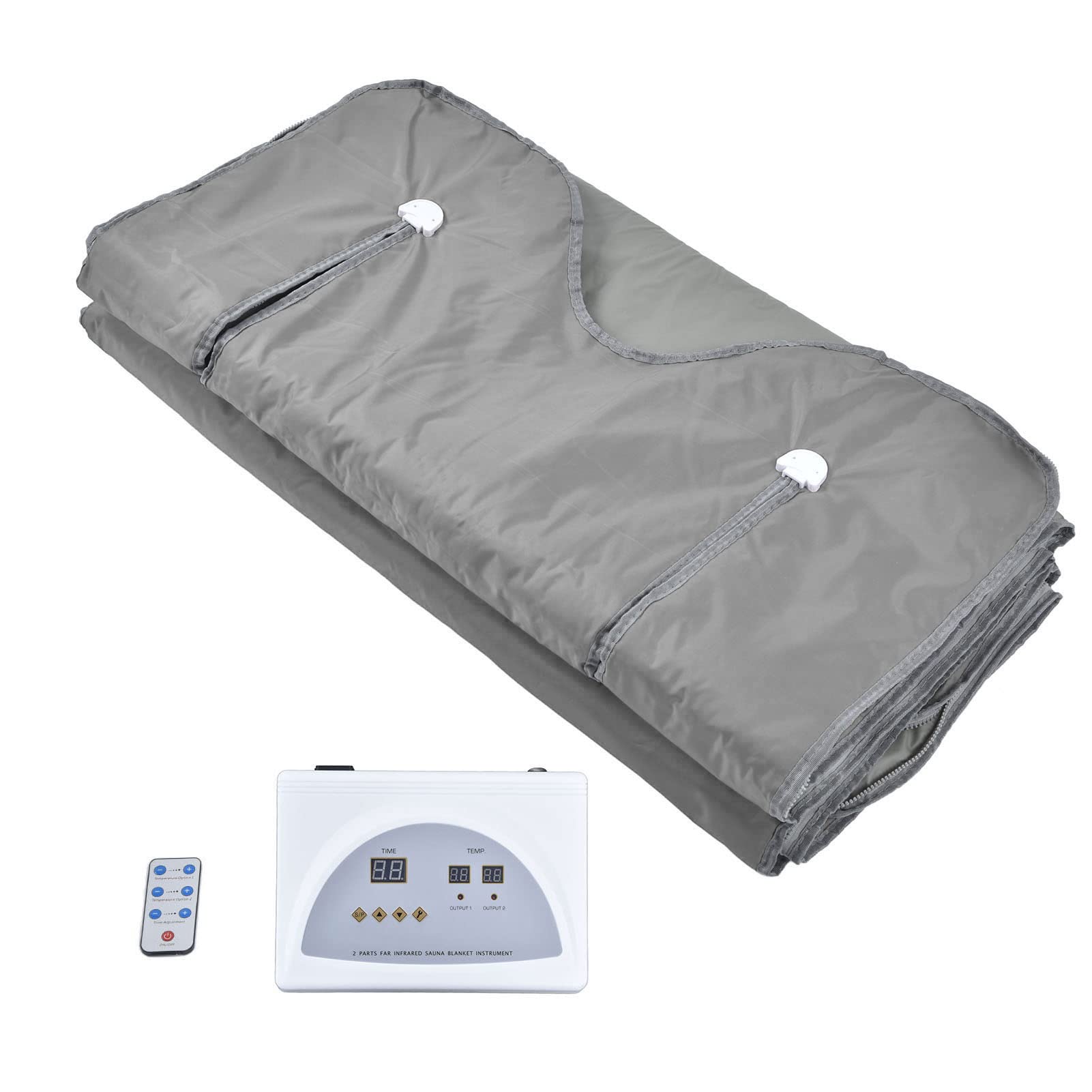 Best Infrared Sauna Blanket 650W with Remote Control - Double-Sided Heating Electric Spa Blanket for Home & Beauty Salon - Body Wrap, Detox, Weight Loss & Relaxation - Perfect for Cold Weather, Post-Workout Recovery & Stress Relief