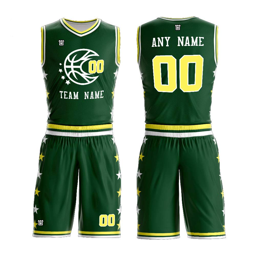 Custom Basketball Jersey and Shorts - Personalized with Team Name, Player Name & Number - Men/Youth/Kids Sizes - Perfect for Games, Tournaments & Fan Gear