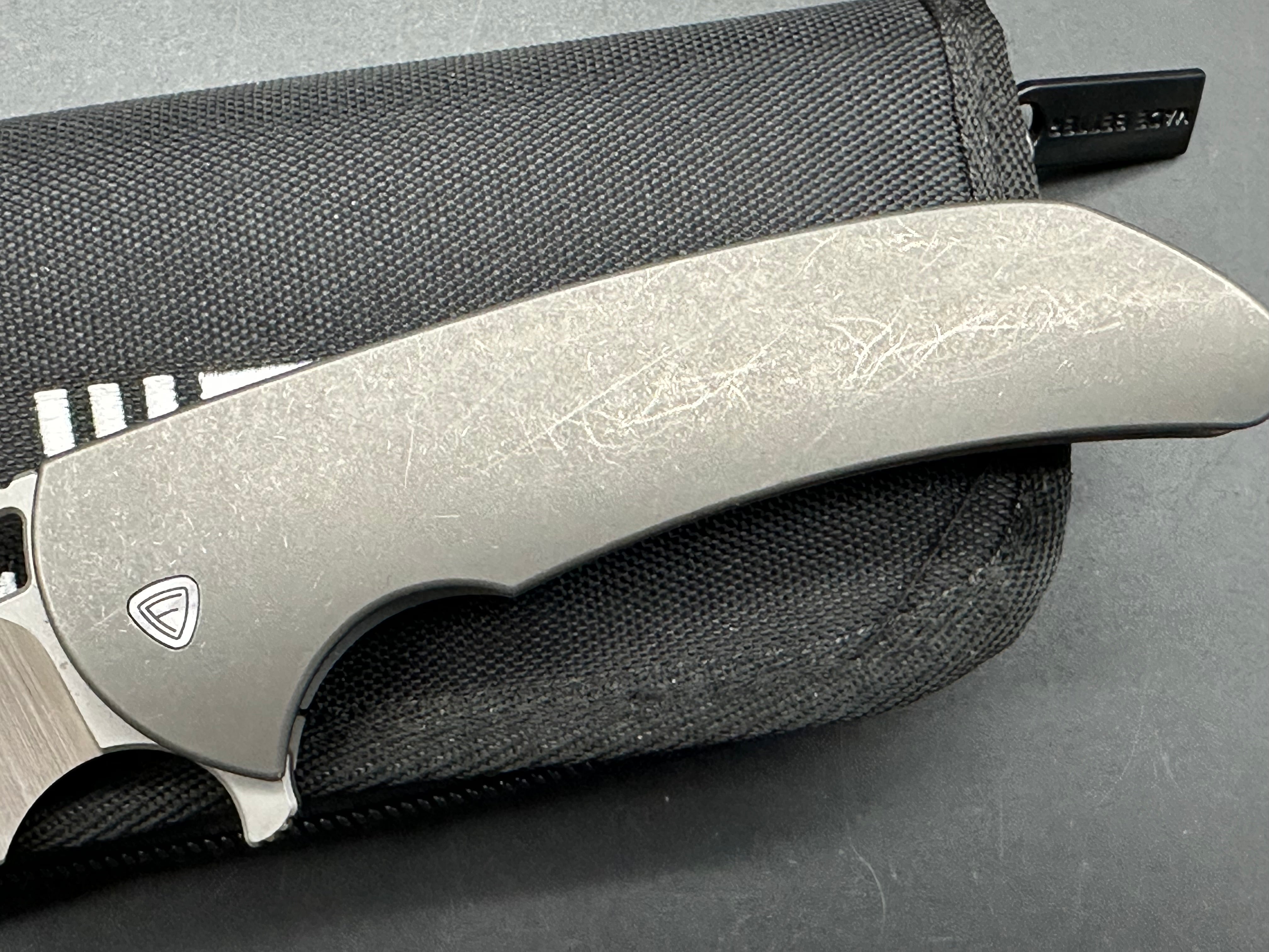 Premium Ferrum Forge Archbishop Custom Hollow Ground Knife - High-Quality EDC Folding Blade for Outdoor, Camping & Everyday Carry