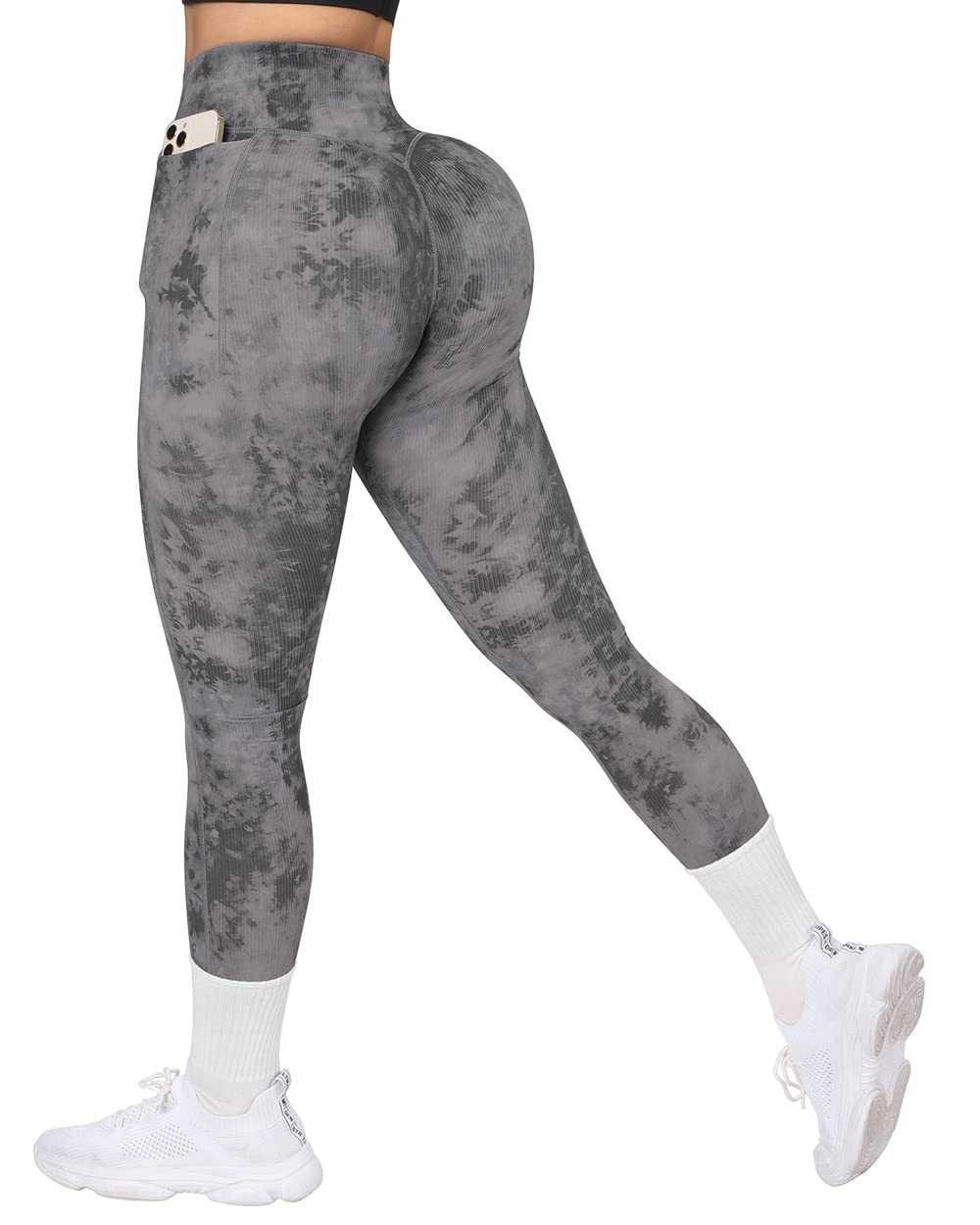 SUUKSESS Women's High Waisted Ribbed Seamless Leggings - Workout, Gym, Yoga Pants for Running, Lounge & Everyday Wear