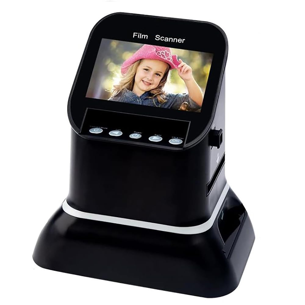 22MP Portable Film Scanner - Convert 35mm, 135, 126, 127 Negatives & Slides to Digital, All-in-One High Resolution 120 Film Scanner with 4.3-inch LCD | Perfect for Digitizing Old Photos, Archiving Family Memories & Professional Photography Projects