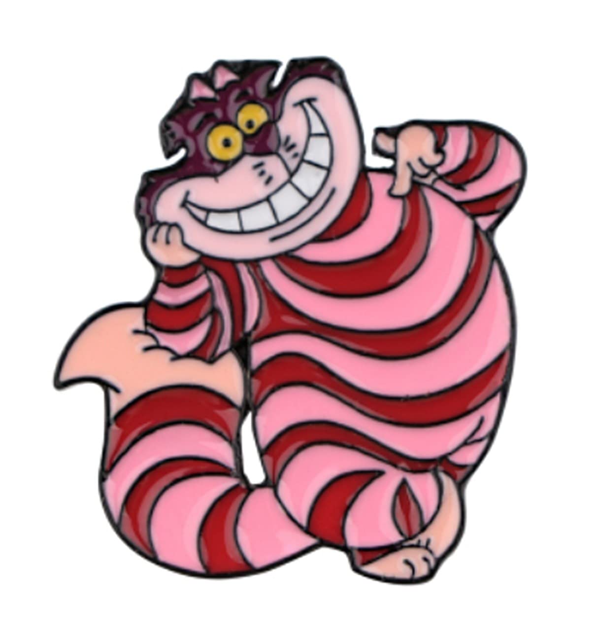 Alice in Wonderland Cheshire Cat 1 Inch Enamel Metal Pin - Collectible Disney Jewelry for Backpacks, Jackets & Gifts