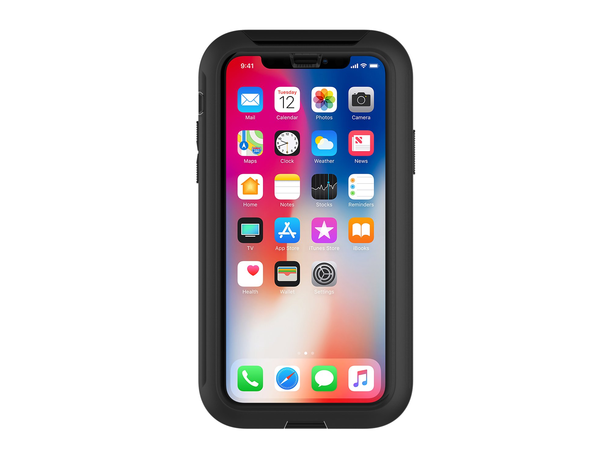 Under Armour UA Protect Ultimate Rugged Case for Apple iPhone X & Xs (2018) - Shockproof Drop Protection, Durable Design - Black/Black | Perfect for Outdoor Activities, Sports & Daily Use