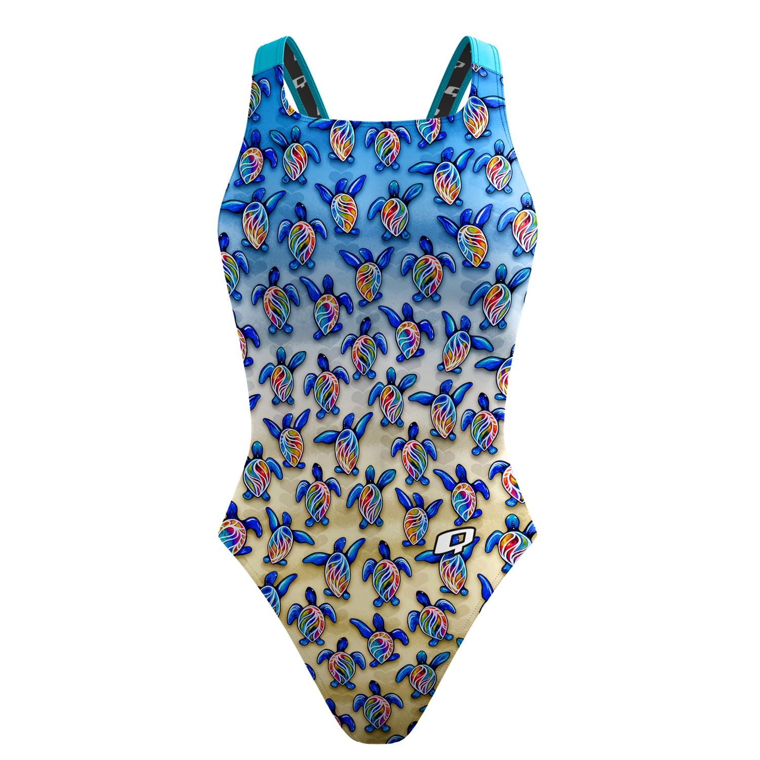 Turtle Trot Classic Strap Swimsuit for Women - Comfortable One Piece Bathing Suit with Adjustable Straps | Perfect for Beach, Pool, Vacation & Summer Activities