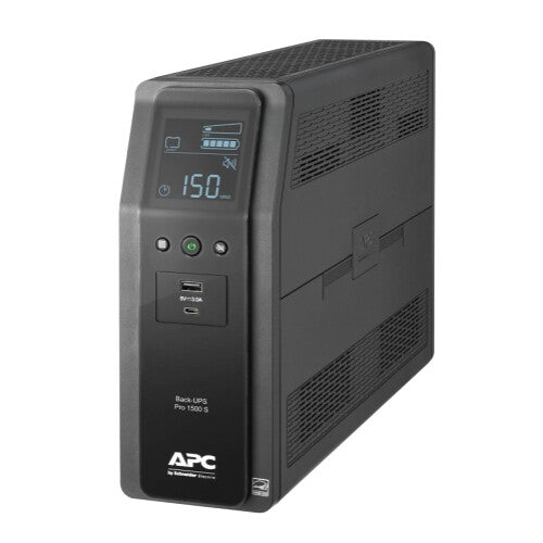 APC BR1500MS2 Back UPS Pro 1500VA Uninterruptible Power Supply (UPS) Battery Backup for Home & Office - Protects Computers, Routers, Gaming Consoles & Electronics During Power Outages