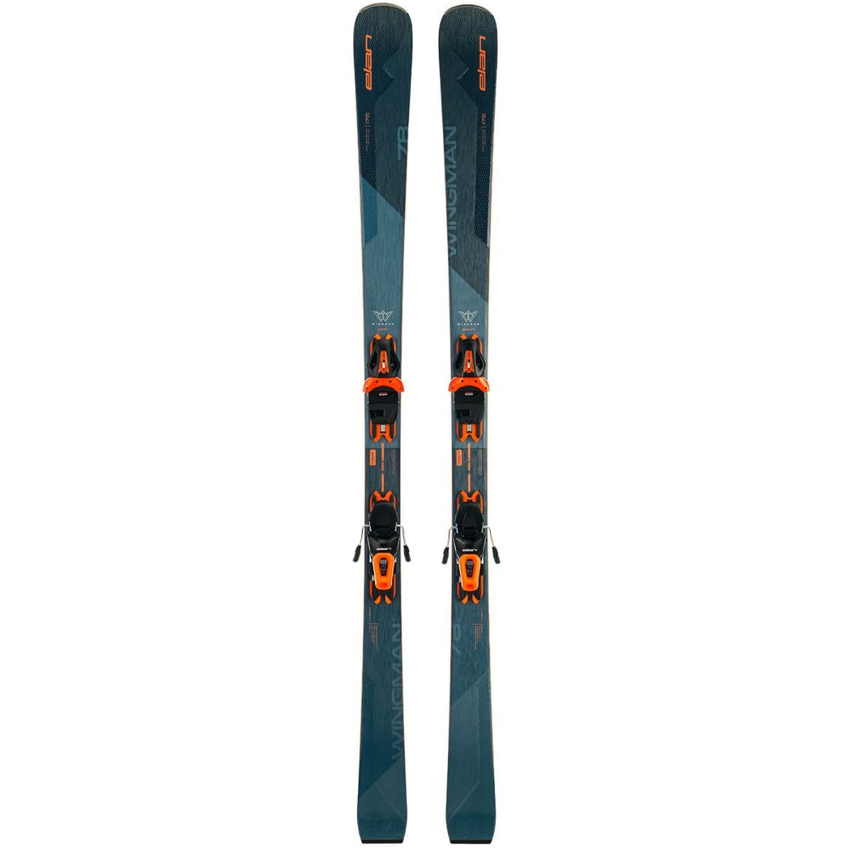Elan 2023 WINGMAN 78 C PS Skis with EL 10.0 GW SHIFT BLK/ORG B85 Bindings - Perfect for All-Mountain Skiing & Freeride Adventures
