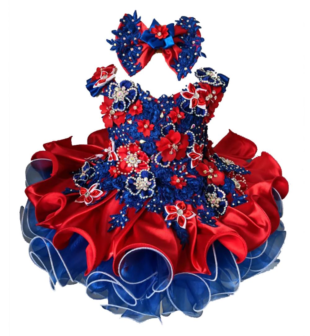 Handmade Beaded Pageant Dress for Toddlers - Jenniferwu Princess Gown for Pageants, Photo Shoots & Special Occasions