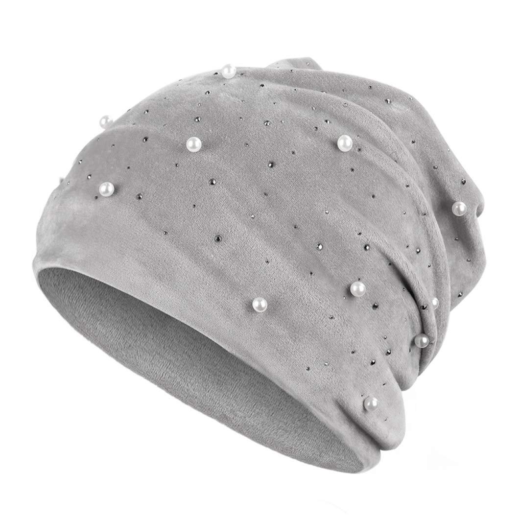 ASO-SLING Unisex Solid Velvet Hip-Hop Knit Skull Cap - Soft Stretch Slouchy Beanie Hat for Men & Women - Perfect for Streetwear, Winter Fashion, and Casual Outfits