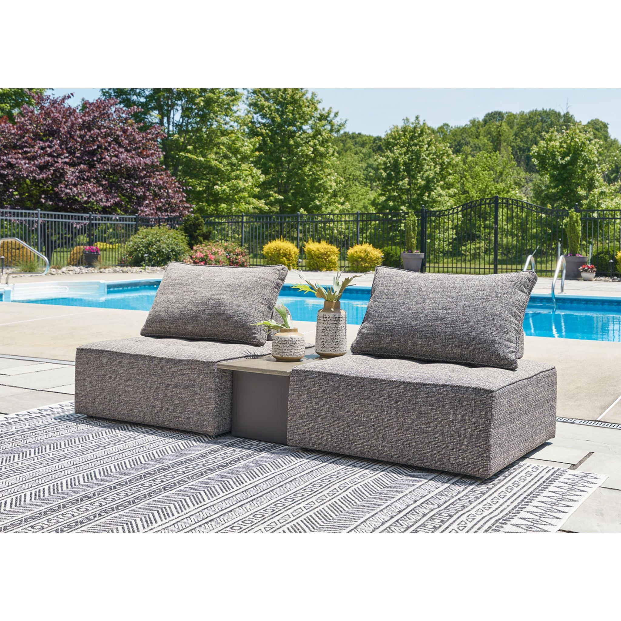 Bree Zee 3-Piece Modular Outdoor Patio Furniture Set - Water-Resistant Brown Wicker Sofa Sectional for Garden, Poolside & Backyard Relaxation