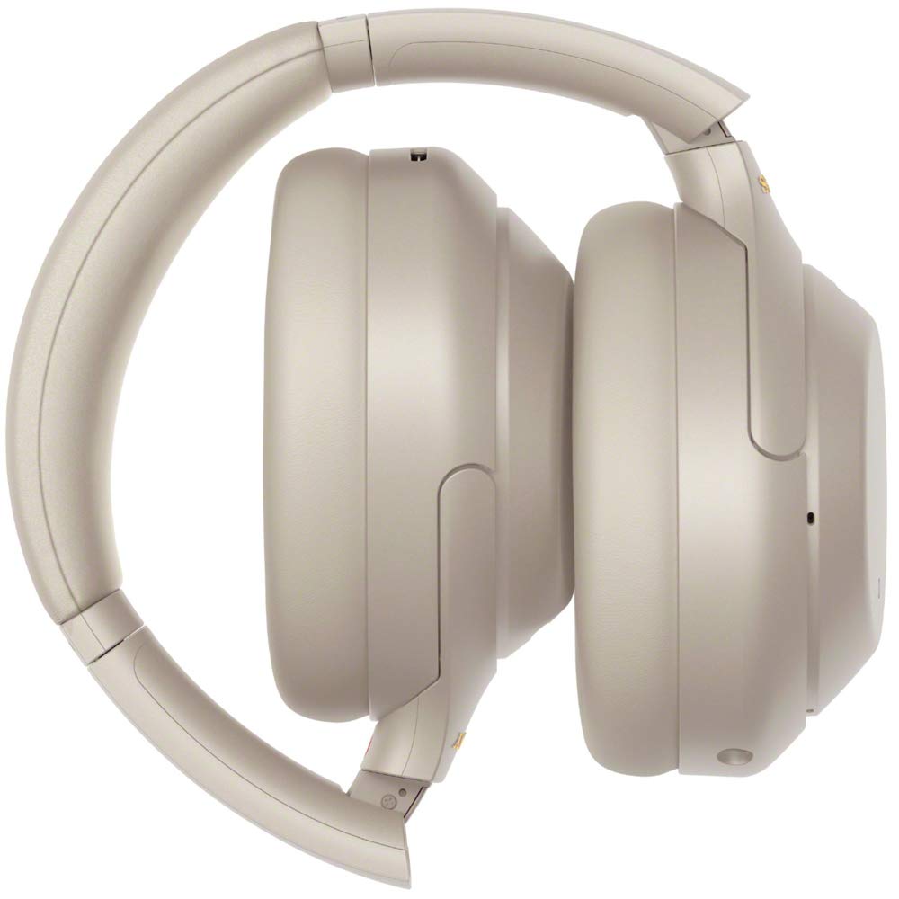 Sony WH-1000XM4 Premium Noise Cancelling Wireless Over-Ear Headphones with Wooden Display Stand & Travel Case - Perfect for Home, Office, and Travel Use