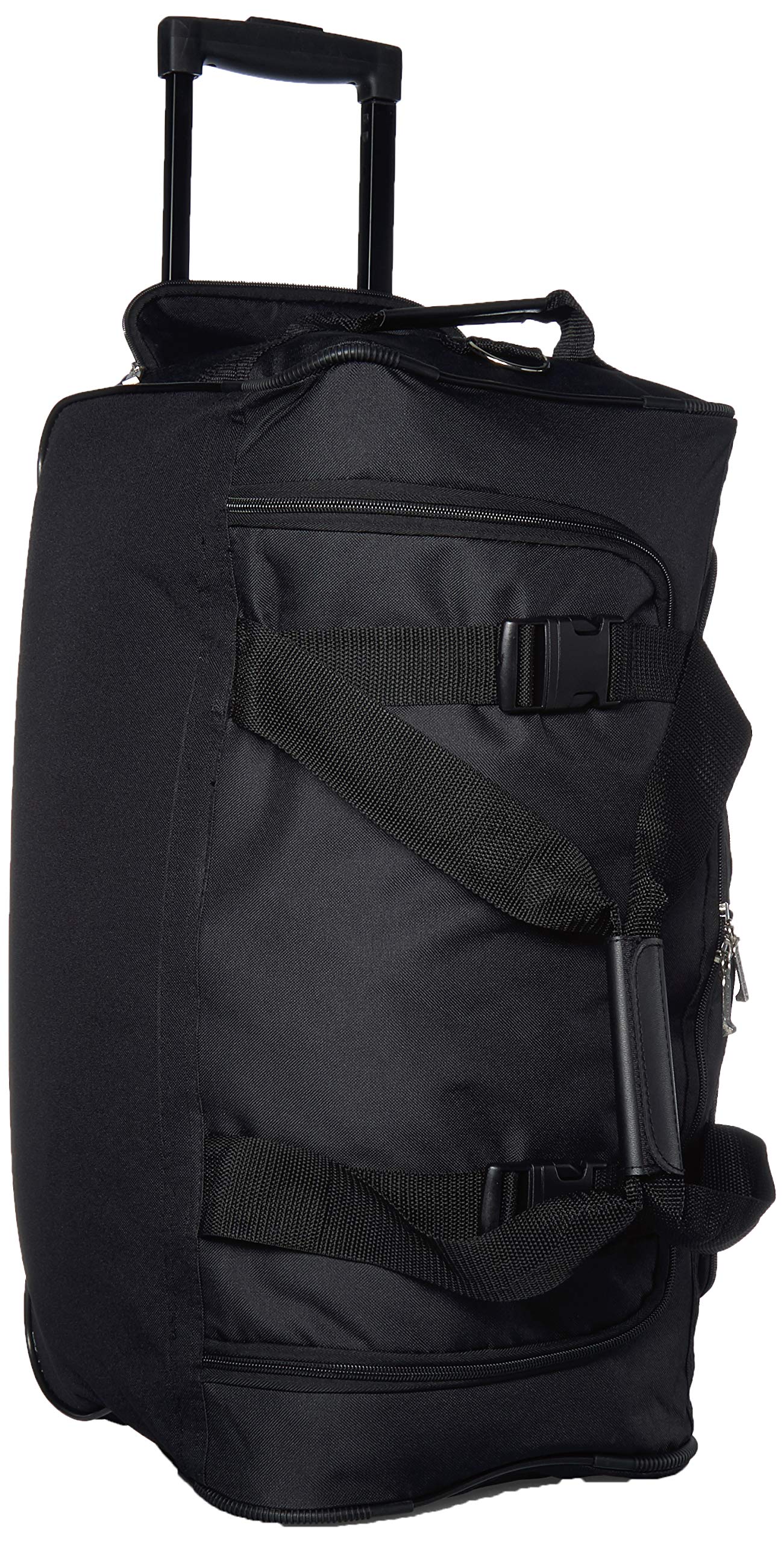 Rockland 22-Inch Rolling Duffel Bag - Black | Lightweight Expandable Luggage for Travel, Gym & Weekend Getaways | Durable Wheels & Smooth Glide