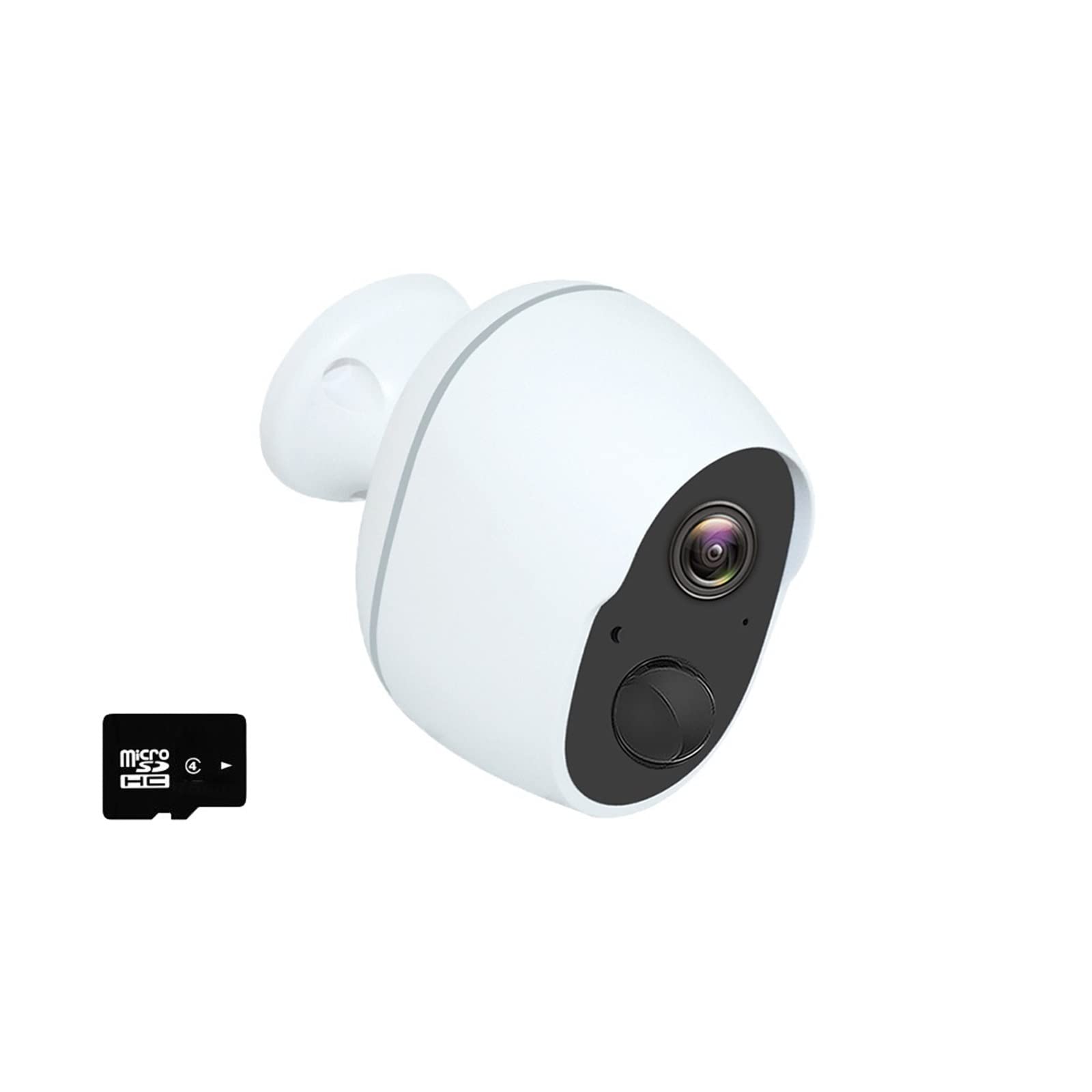 MZZYG Solar Security Camera Wireless Outdoor, 1080P HD WiFi Surveillance Camera with 9000mAh Rechargeable Battery & 3.5W Solar Panel, IP65 Weatherproof, Alexa Compatible, 64GB Storage - Perfect for Home Security, Yard Monitoring, and Property Protection