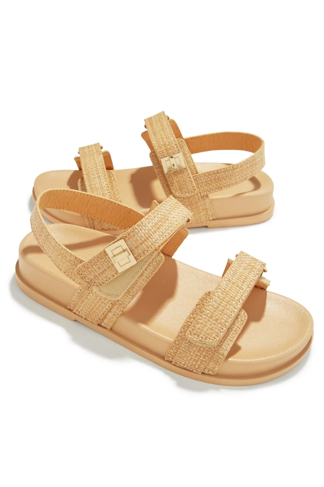 Clarita Women's Chunky Sandals - Natural Cork Sole, Comfortable Slide Sandals for Summer, Beach, Walking, and Casual Outfits