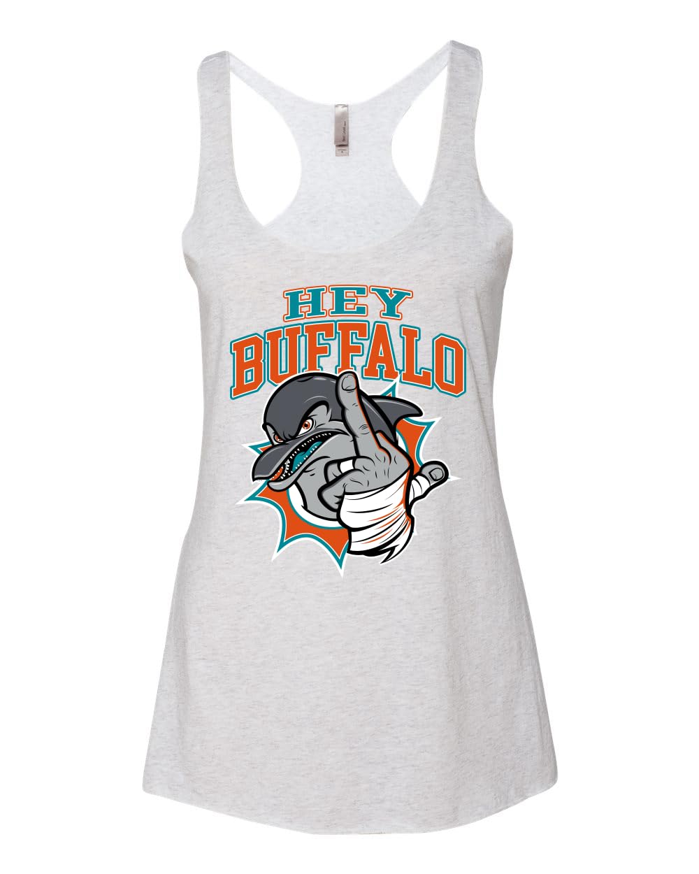 MIA Fantasy Football Sports Tri-Blend Racerback Tank Top for Women - Miami Fans Athletic Shirt - Perfect for Game Day, Workouts & Casual Wear