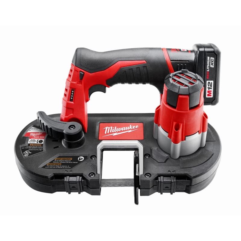 M12 12V Lithium-Ion Cordless Sub-Compact Band Saw Kit (2429-21XC) - Perfect for Plumbing, Electrical Work & DIY Metal Cutting Projects