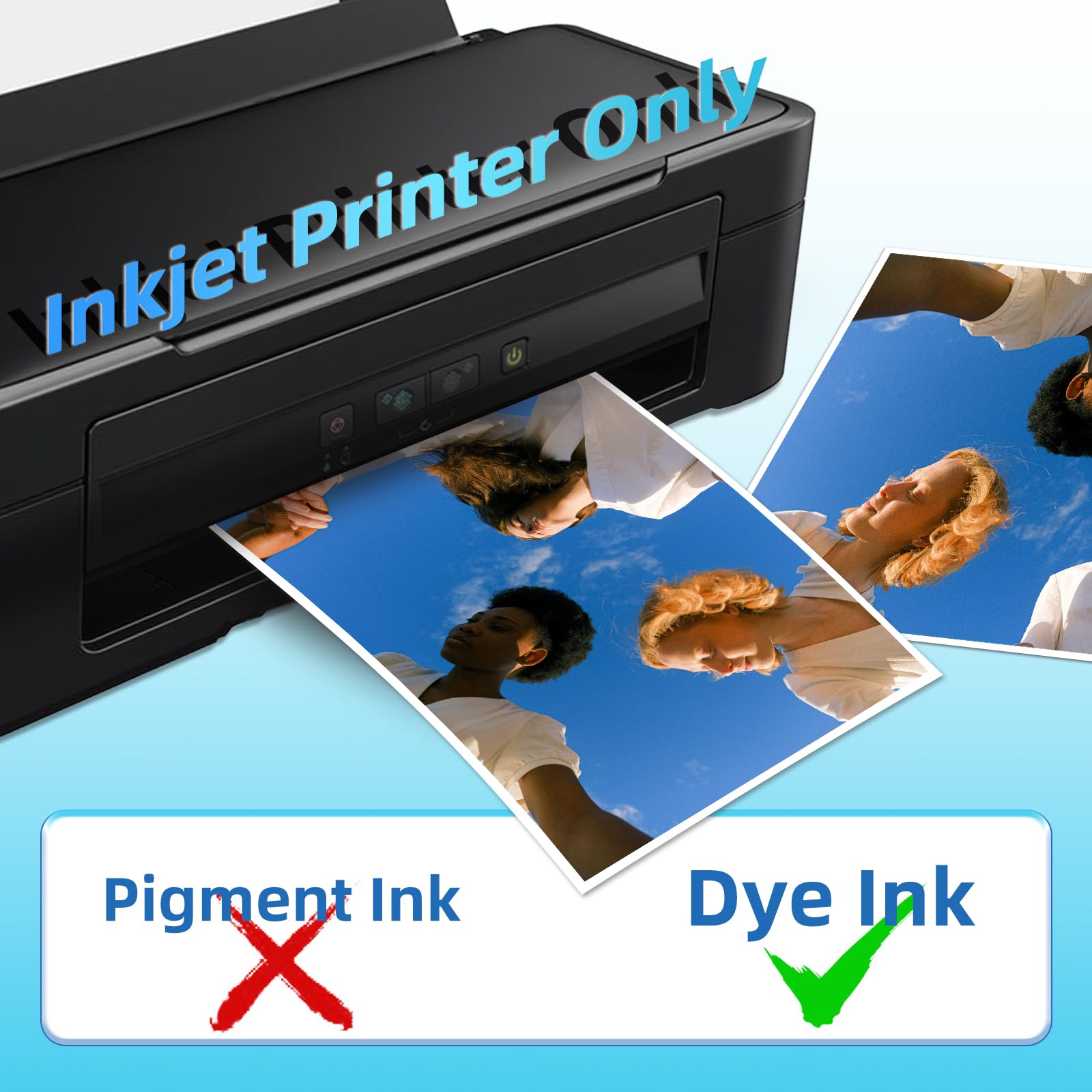 Uinkit 300gsm Glossy Photo Paper 8.5x11 - 100 Sheets for Inkjet Printers - Perfect for Photo Albums & Art Prints