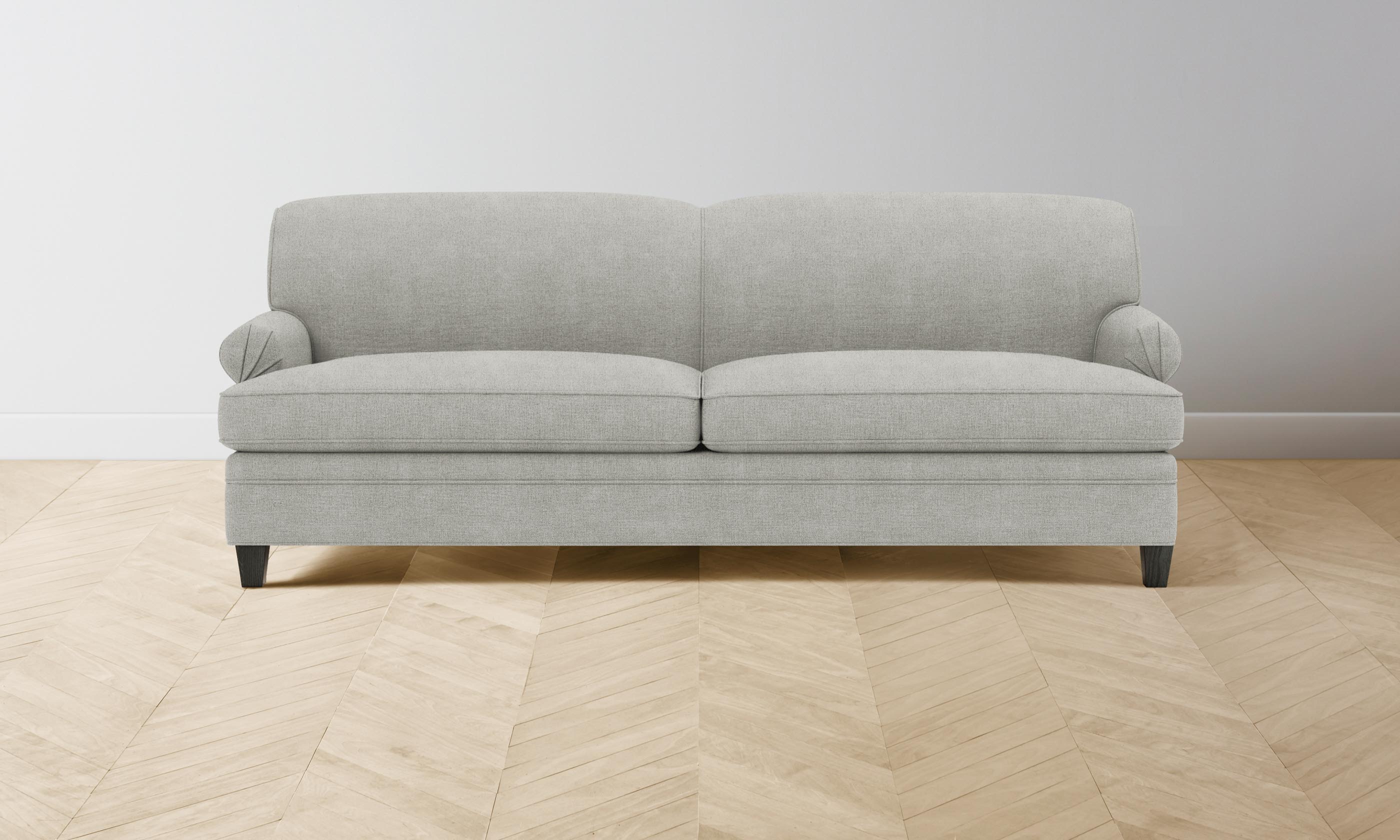Carmine Sofa - Performance Mélange Weave Flint Fabric - Modern Living Room Furniture for Home & Office Comfort